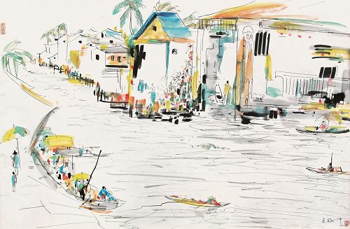 魂在淡彩浓墨间（图）