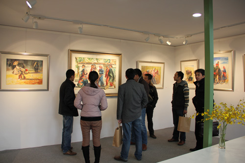 润物有色——胡晓钢水彩画展开展暨杭州元构画廊揭幕仪式举行