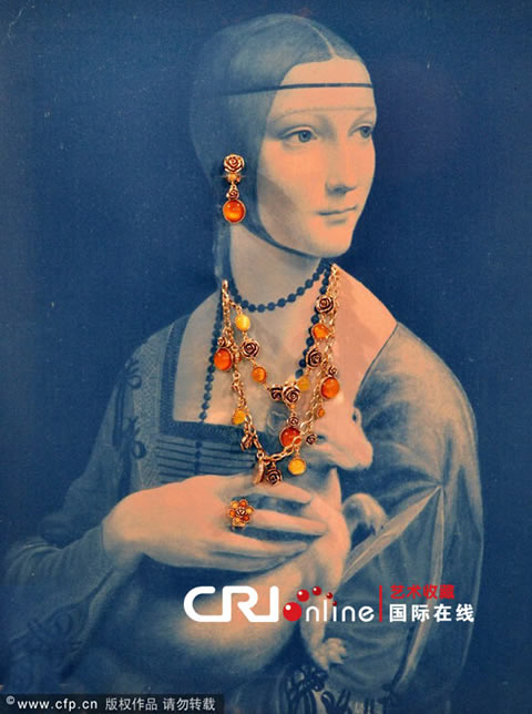 意大利别趣珠宝展：世界名画佩戴奢华首饰（图）